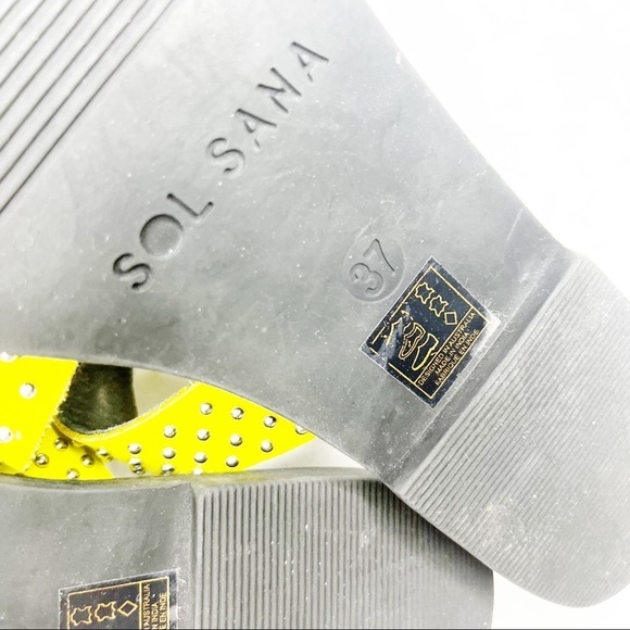 Sol Sana | Neon Yellow Sandals - Picture 5 of 5